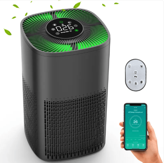 BHTNYOO Smart Air Purifier with H13 HEPA Filter and Sleep Music - My Store