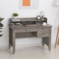 HOMCOM Computer Desk with Drawer,Storage Hutch,Home Office Writing - My Store