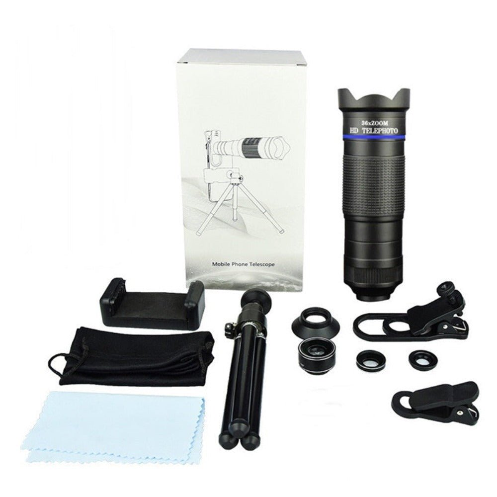 Dragon 36X Mobile Phone Lens Kit With Tripod - My Store