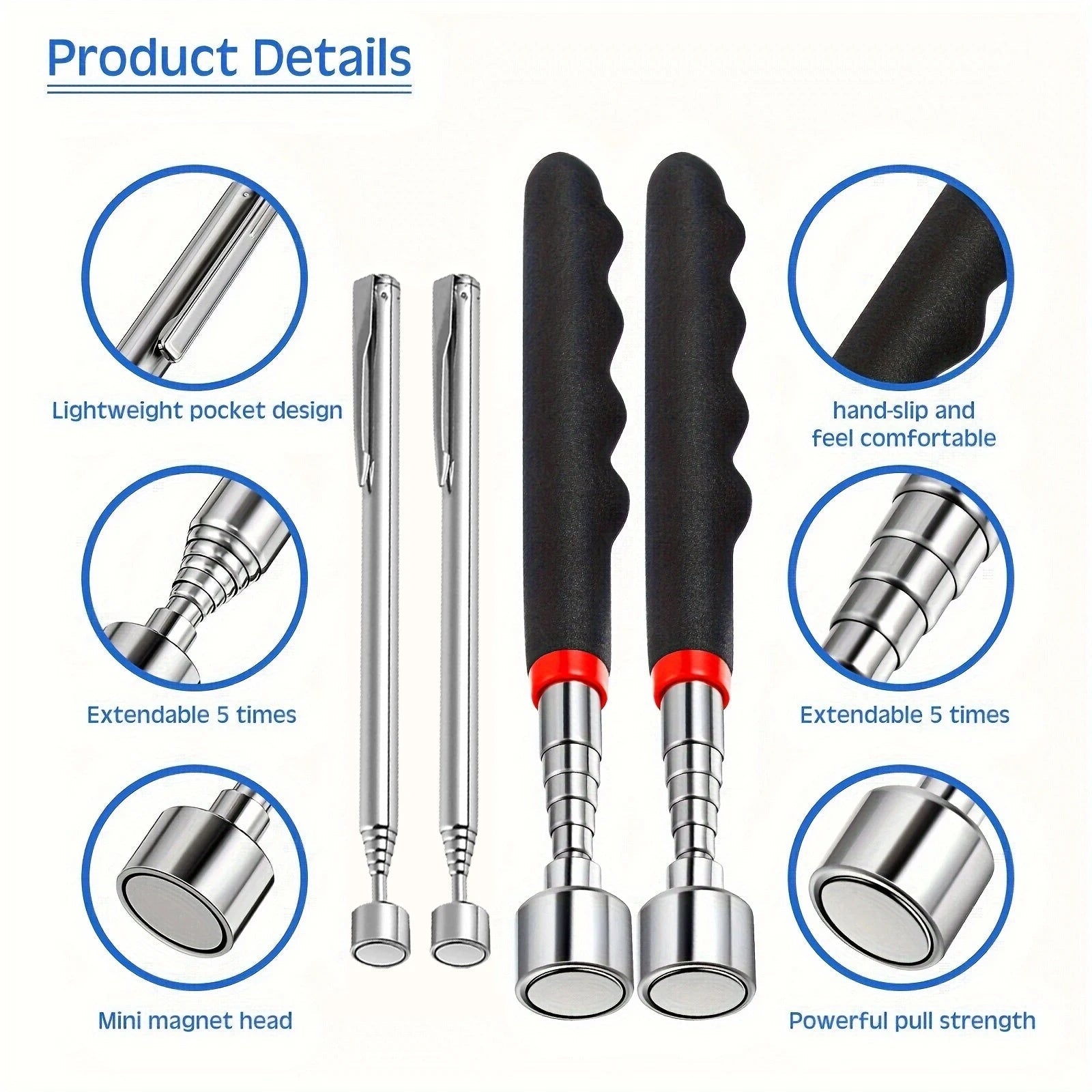 Telescopic magnet picking tool for hard to reach areas - My Store