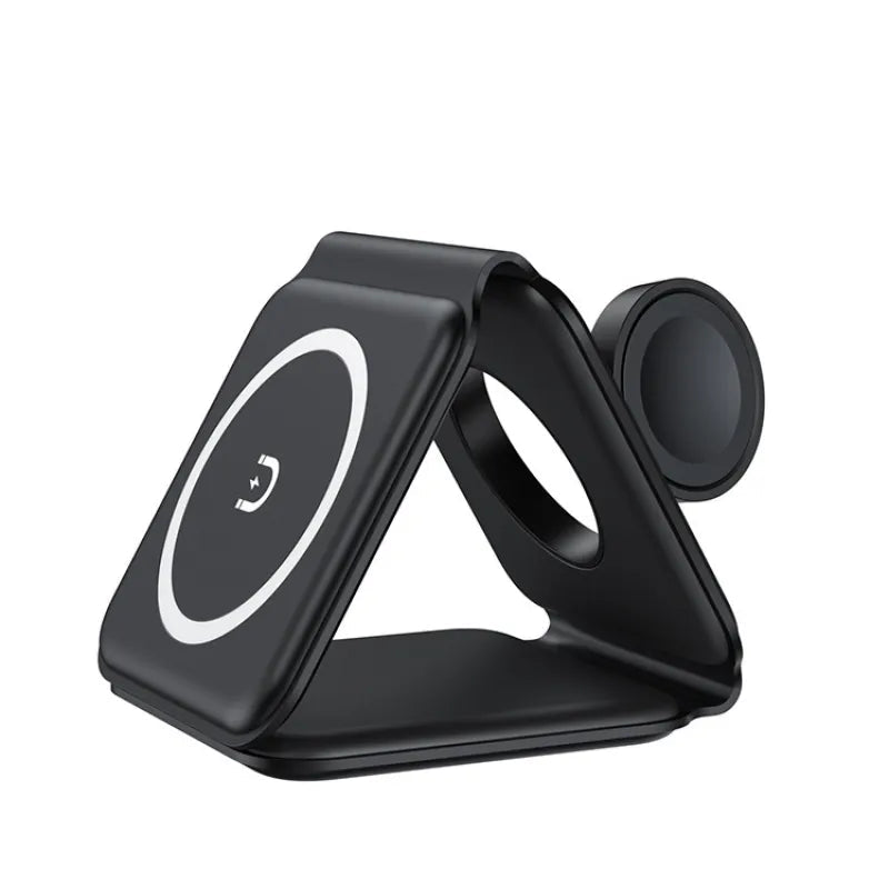 3 In 1 Magnetic Wireless Charging Folding Mobile Phone Holder - My Store