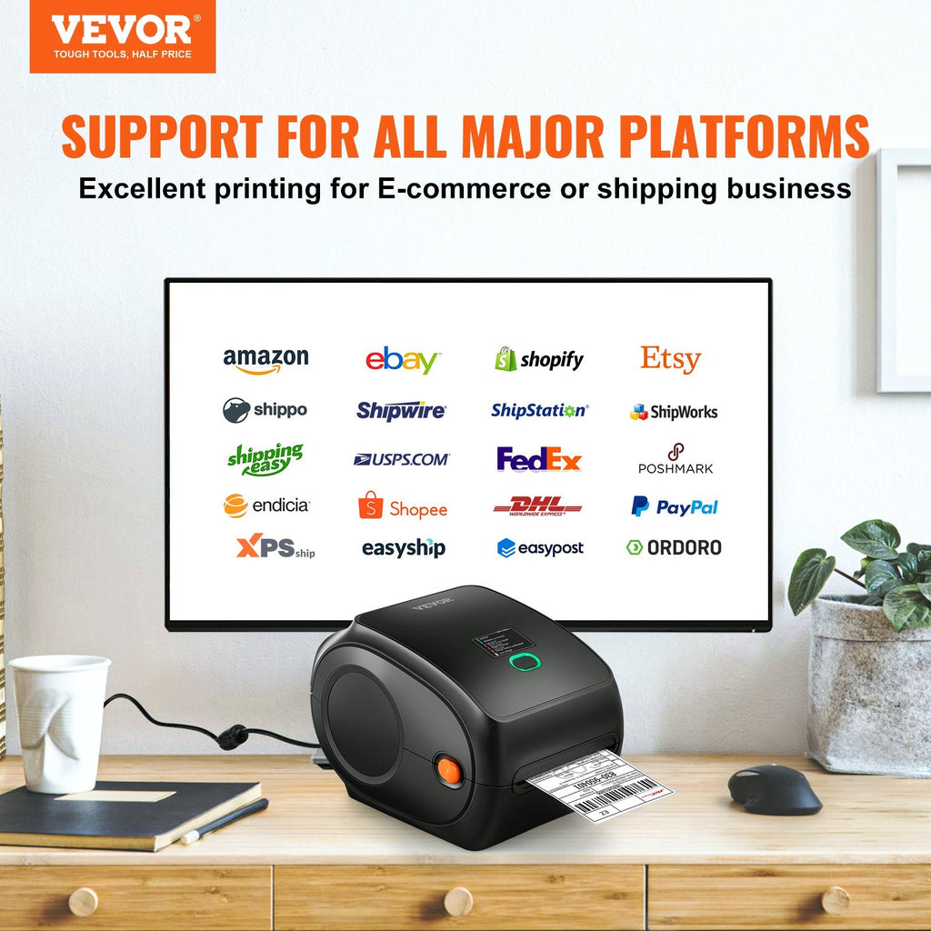 Thermal Label Printer, 300DPI for 4x6 Mailing Packages, Wireless - My Store