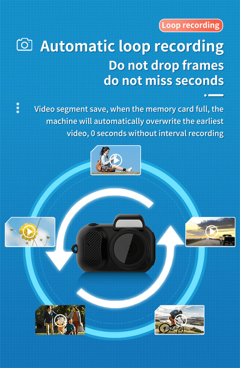Compact 1080p HD Retro Mini Camera - Perfect Pocket-Sized Gift for Any Occasion! - My Store