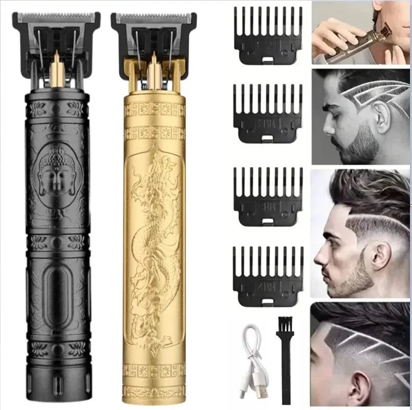 Cordless Hair Trimmer Vintage Hair Clipper USB Fast Charging Hair - My Store