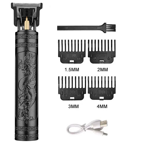 Cordless Hair Trimmer Vintage Hair Clipper USB Fast Charging Hair - My Store