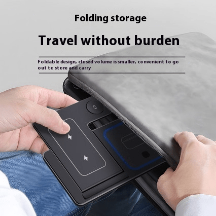 3 In 1 LED Fast Wireless Charger Stand Foldable Charging Station - My Store