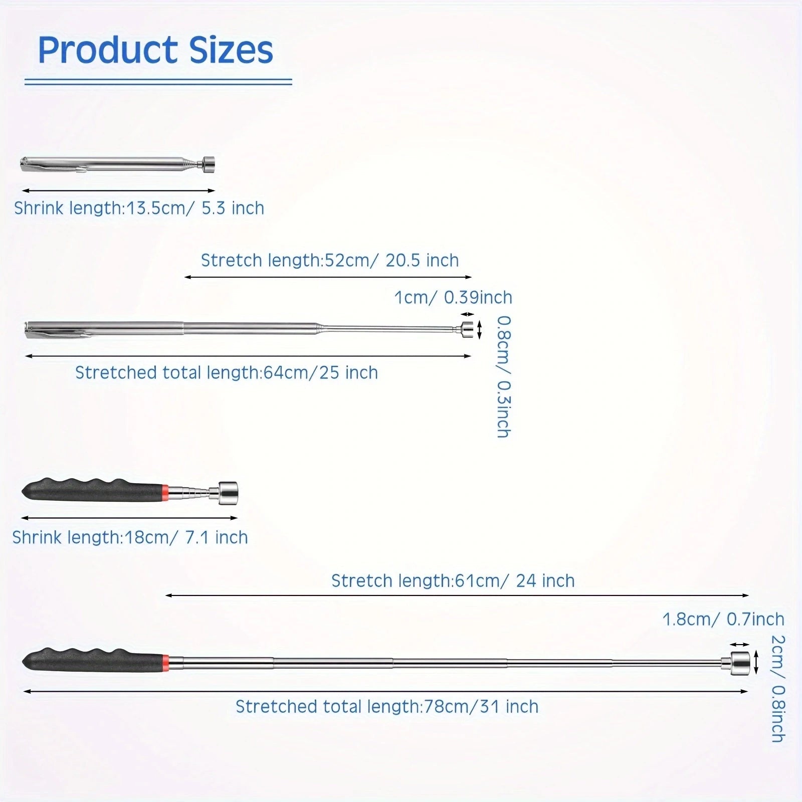 Telescopic magnet picking tool for hard to reach areas - My Store