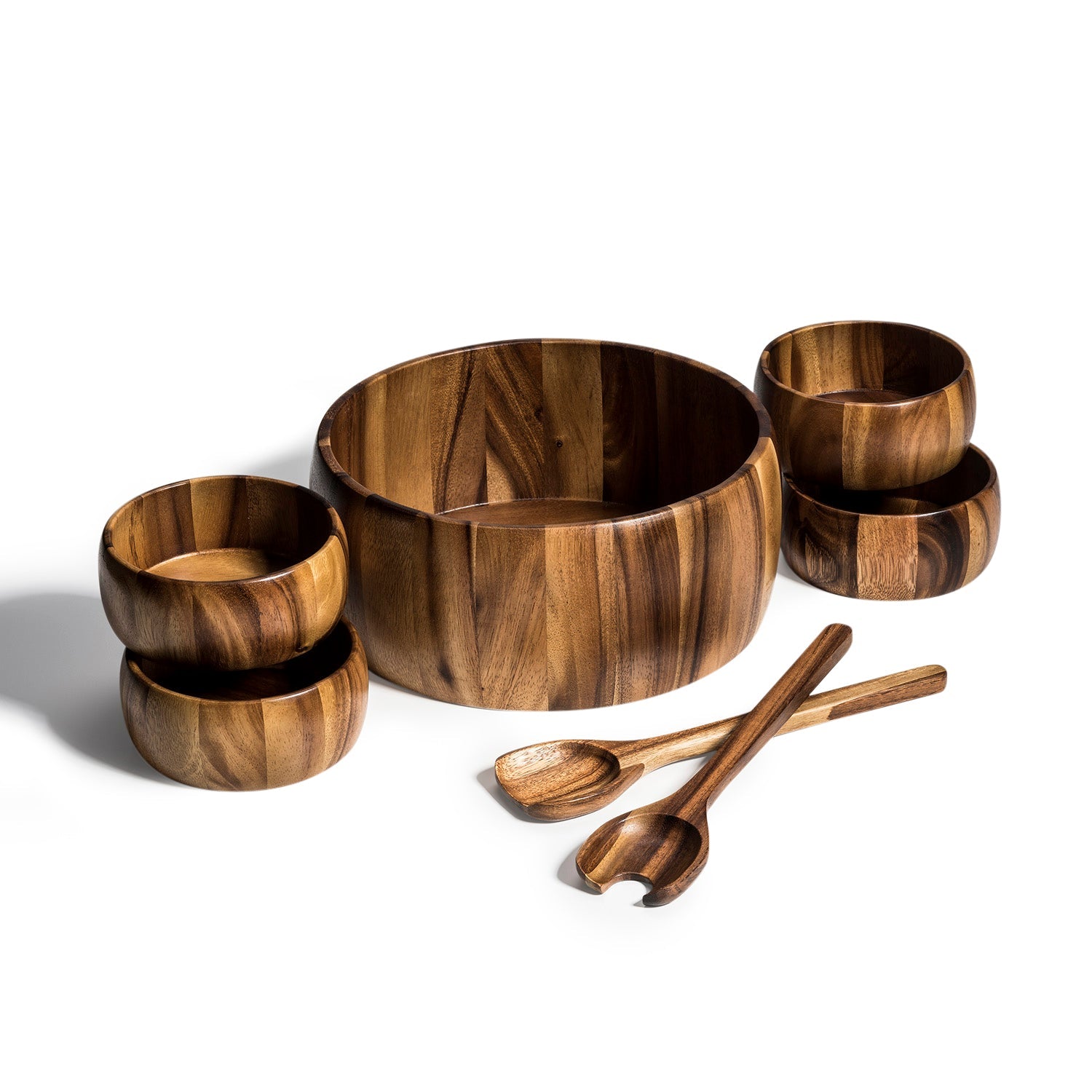Dragor 7 Piece - Extra Large Salad Bowl with Servers and 4 Individuals - My Store