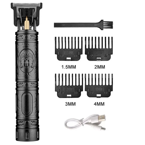 Cordless Hair Trimmer Vintage Hair Clipper USB Fast Charging Hair - My Store