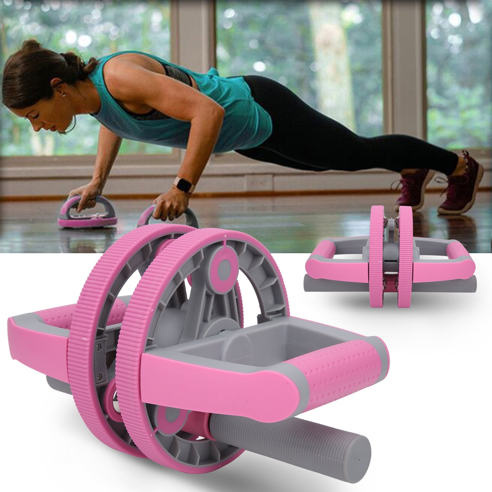 Multifunctional Abdominal Wheel Pull Strap Gym Fitness Training Set - My Store