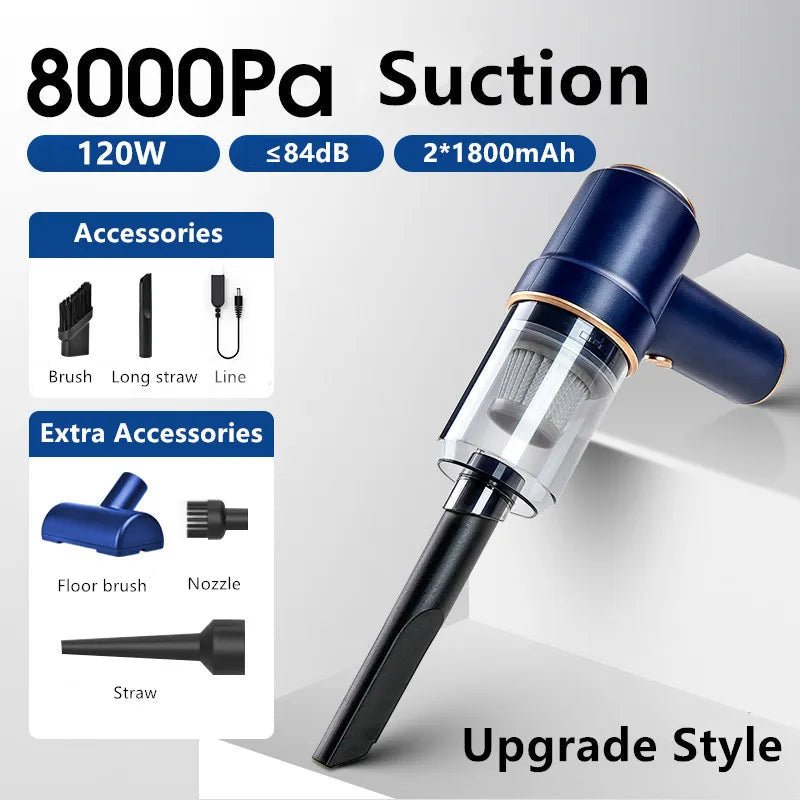 120W Wireless Handheld Vacuum Cleaner For Car And Home Cordless - My Store