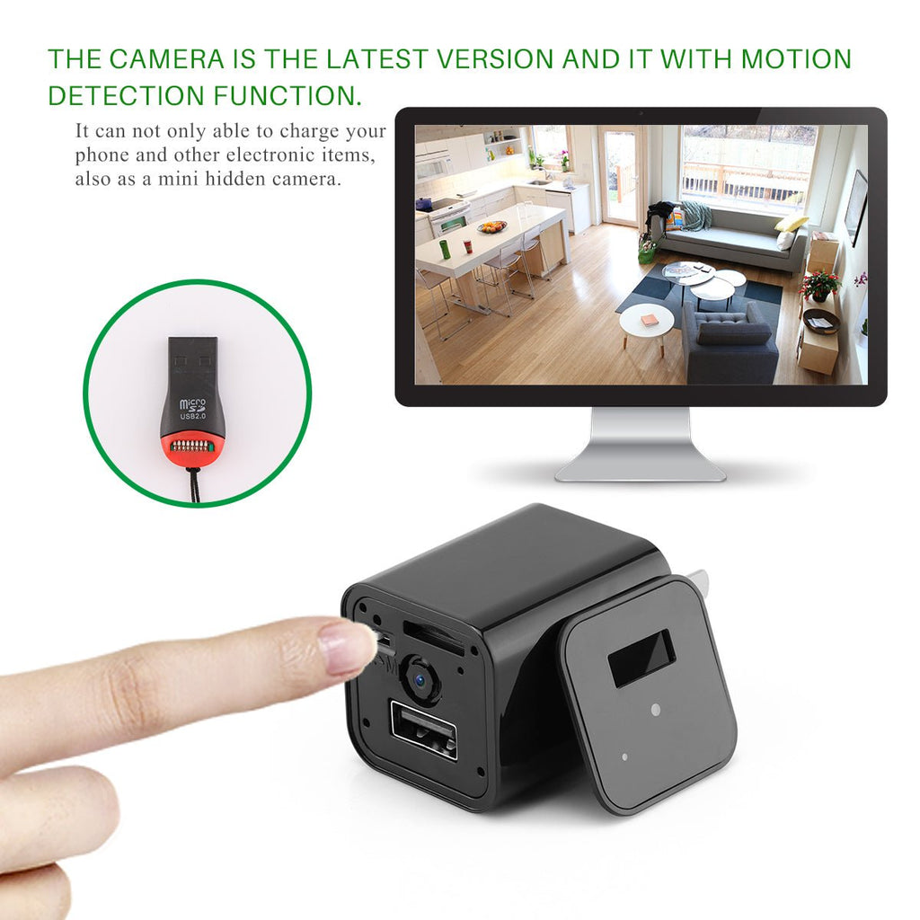 HD 1080P Hidden Camera USB Charger Home Security - My Store